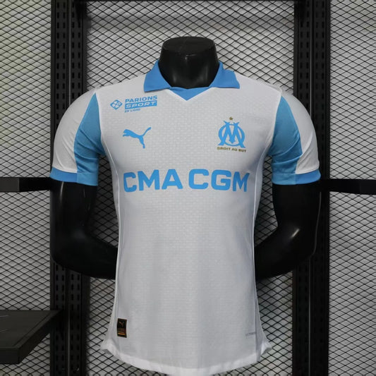 Player Version Marseille Jersey 25/26 Home Football Kit Soccer Jersey