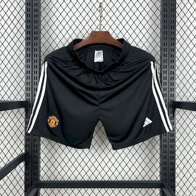 Manchester United Shorts 25/26 Home Black Football Kit Soccer Shorts