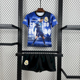 Kids Ronaldo Real Madrid Jersey 25/26 Football Kit Soccer Jersey