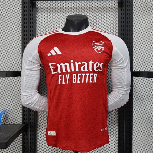 Player Version Arsenal Jersey 25/26 Home Long Sleeves Football Kit Soccer Jersey