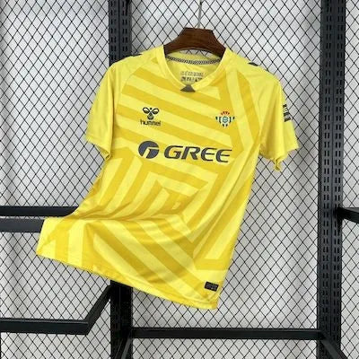 Real Betis Jersey 25/26 Yellow Goalkeeper Football Kit Soccer Jersey