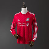Liverpool Jersey 2010-11 Home Retro Football Kit Long Sleeves