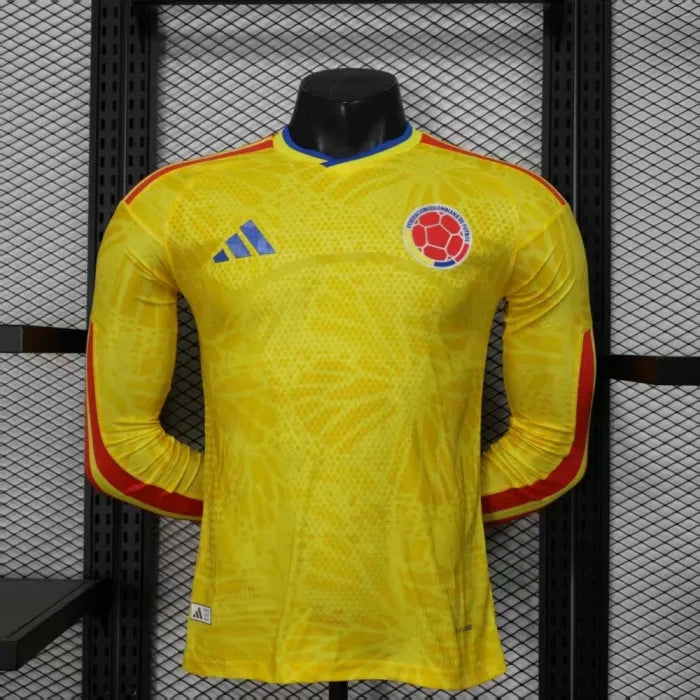 Colombia Jersey 2026 World Cup Football Kit Player Version Long Sleeves