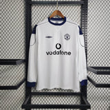 Man United Jersey Away Kit 99/00 Retro Long Sleeves Football Team Soccer Shirt