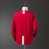 Man United Jersey 2007/08 Home Retro Football Kit Long Sleeve