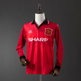 Man United Jersey 1994-96 Home Retro Kit Long Sleeves