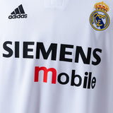 Real Madrid Jersey 2003-04 Home Retro Football Kit
