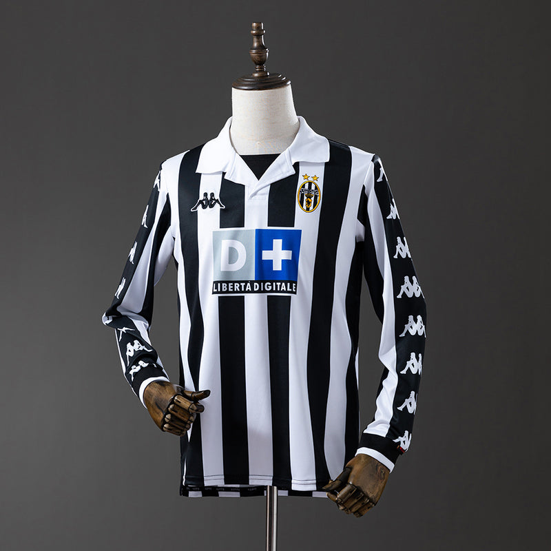 Juventus Jersey 1999-00 Home Retro Kit Long Sleeves