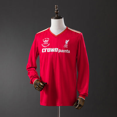 Liverpool Jersey 1986-87 Home Retro Football Kit Long Sleeves