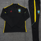 Kids Brazil Training Tracksuits 2026 Football Kit Soccer Jersey