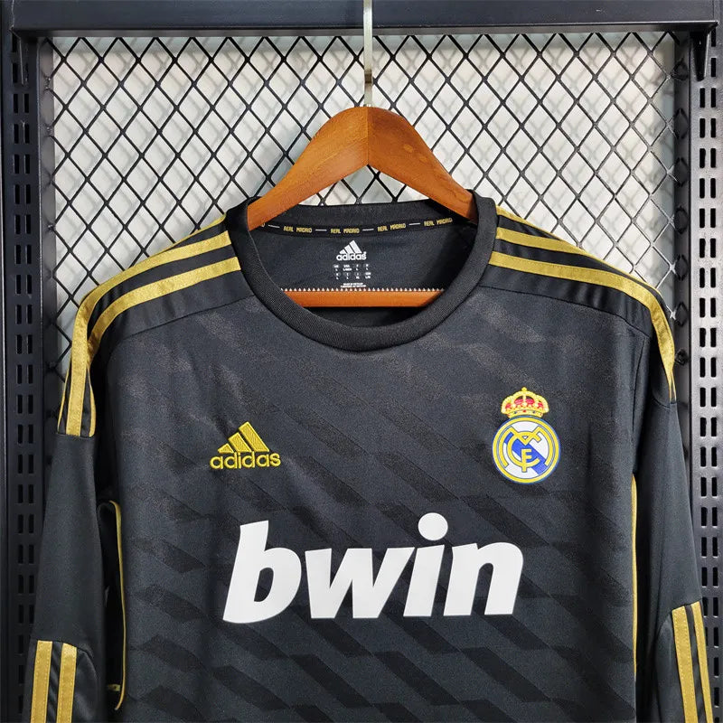 Real Madrid Jersey Away Kit 2011 2012 Retro Long Sleeves