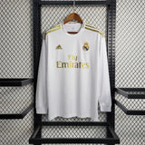 Real Madrid Jersey Home Kit 2019 2020 Retro Long Sleeves - PalmSportss