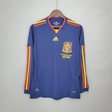 Spain Jersey Away kit 2010 Retro Long Sleeves Football Team Soccer - PalmSportss