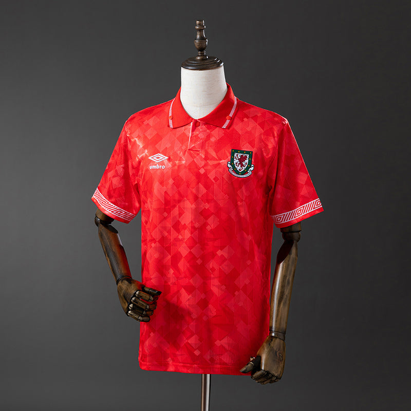 Wales Jersey 1990 Home Retro Football Kit