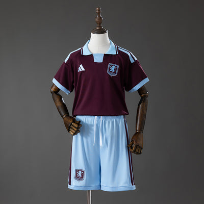 Kids Aston Villa Home Jersey 2026-2027 Football Kit Soccer Shirt