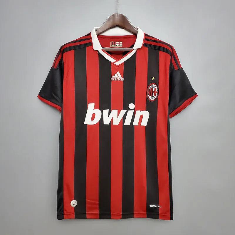 AC Milan Retro Jersey 2009/10 Home Football Jersey Soccer Shirt