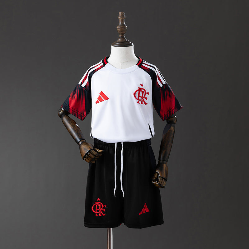 Kids Flamengo Jersey 25/26 Away Football Kit