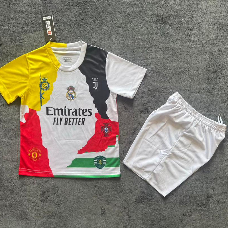 Kids Ronaldo Jersey 25/26 All Team Football Kit