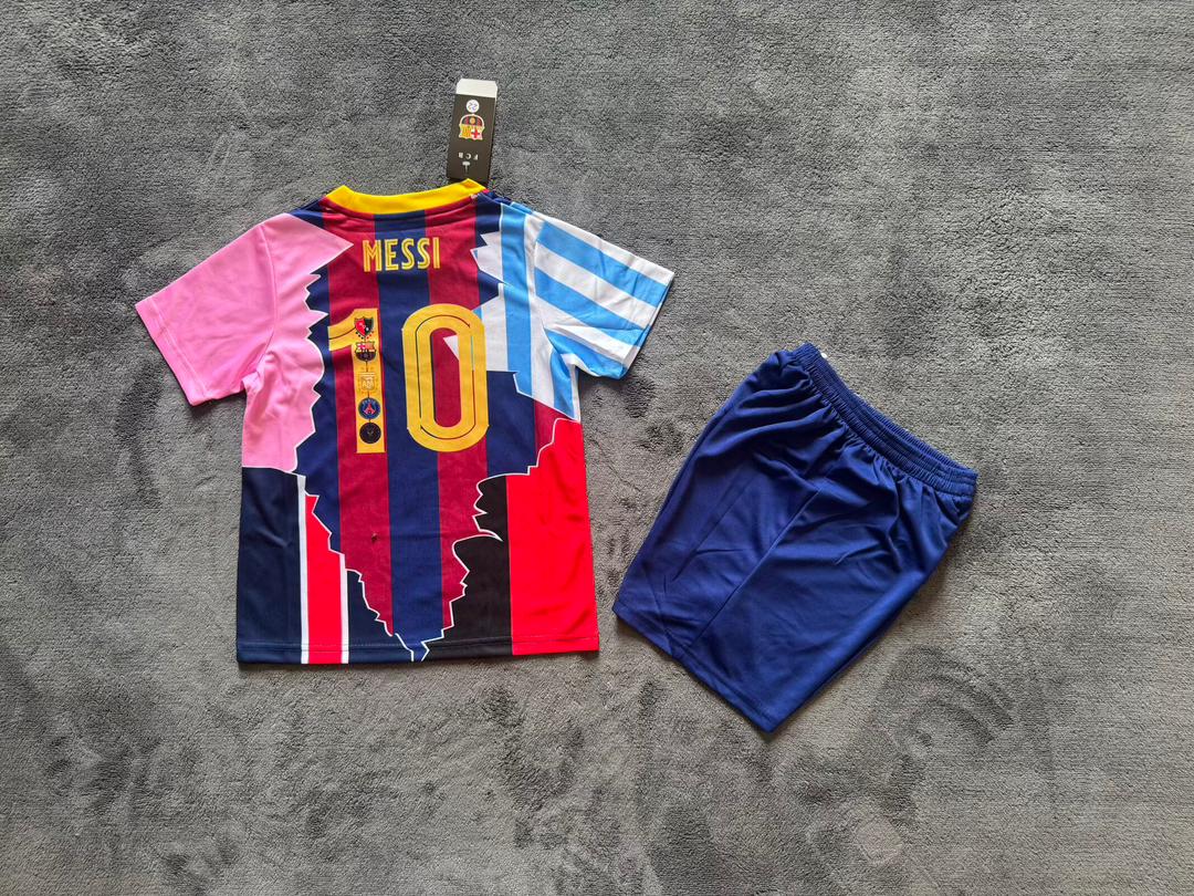 Kids Messi Jersey All Club Team 25/26 Football Kit Soccer Jersey - PalmSportss