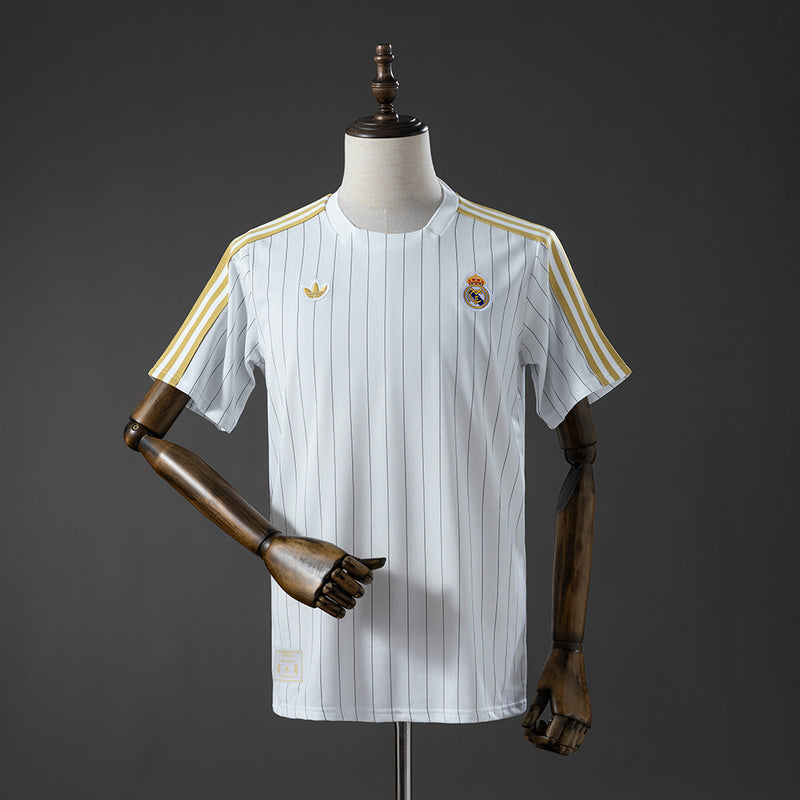 Real Madrid Terrace Icons T-Shirt White 2026-2027 Football Kit Soccer Jersey