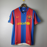 Barcelona Retro Jersey 2007/08 Home Football Jersey Soccer Shirt