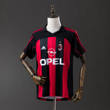 AC Milan Jersey 2000-02 Home Retro Football Kit