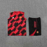 Man United Vest Set Training Tracksuits 25/26 Football Kit Soccer Jersey