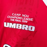 Man United Jersey 1999-00 Home Retro Kit Long Sleeves