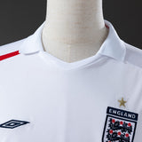 England Jersey 2006 Retro Home Football Kit Long Sleeves