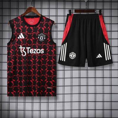 Manchester United Vest Set Training Tracksuits 25/26 Football Kit Soccer Jersey