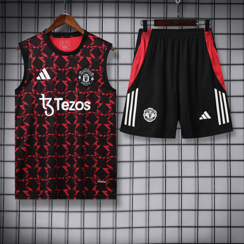 Manchester United Vest Set Training Tracksuits 25/26 Football Kit Soccer Jersey