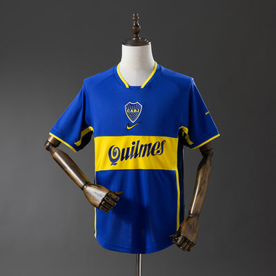 Boca Juniors Jersey 2001 Home Retro Football Kit
