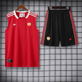 Man United Vest Set Training Tracksuits 25/26 Football Kit Soccer Jersey
