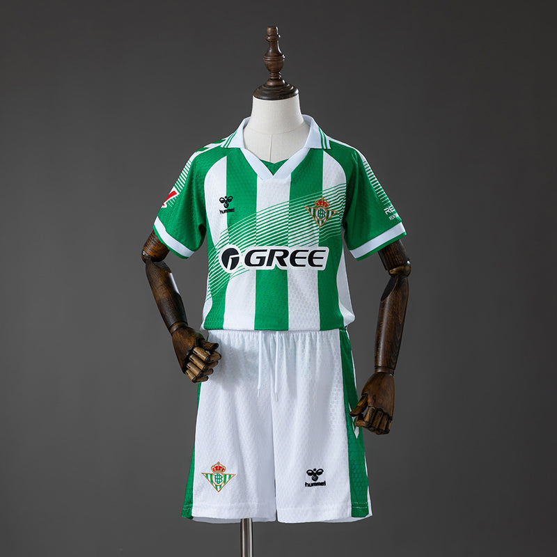 Kids Real Betis Home Jersey 2026-2027 Football Kit Soccer Shirt