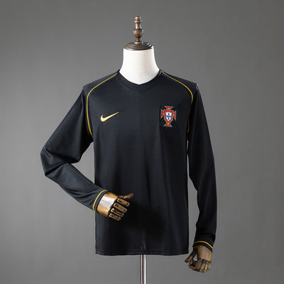 Retro Portugal Away Jersey 2006 Long Sleeves Football Kit Soccer Shirt