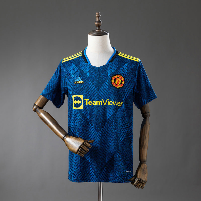 Manchester United Third Jersey 2021-22 Retro Football Kit Soccer Shirt