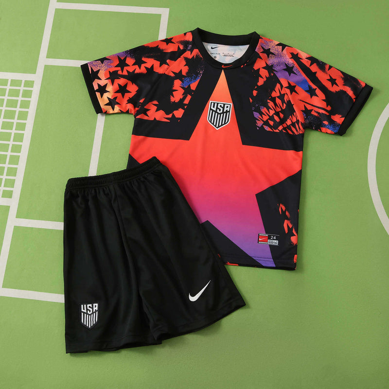 Kids USA Goalkeeper Jersey 2026 World Cup Football Kit Soccer Shirt
