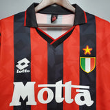 AC Milan Retro Jersey 1993/94 Home Football Jersey Soccer Shirt - PalmSportss