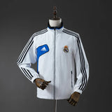 Real Madrid Windbreaker 2025/26 White Football Kit - PalmSportss