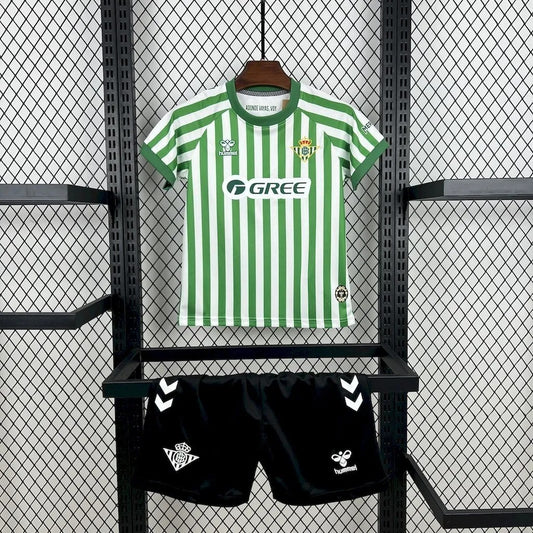 Kids Real Betis Jersey 25/26 League Final Special Football Kit Soccer Jersey