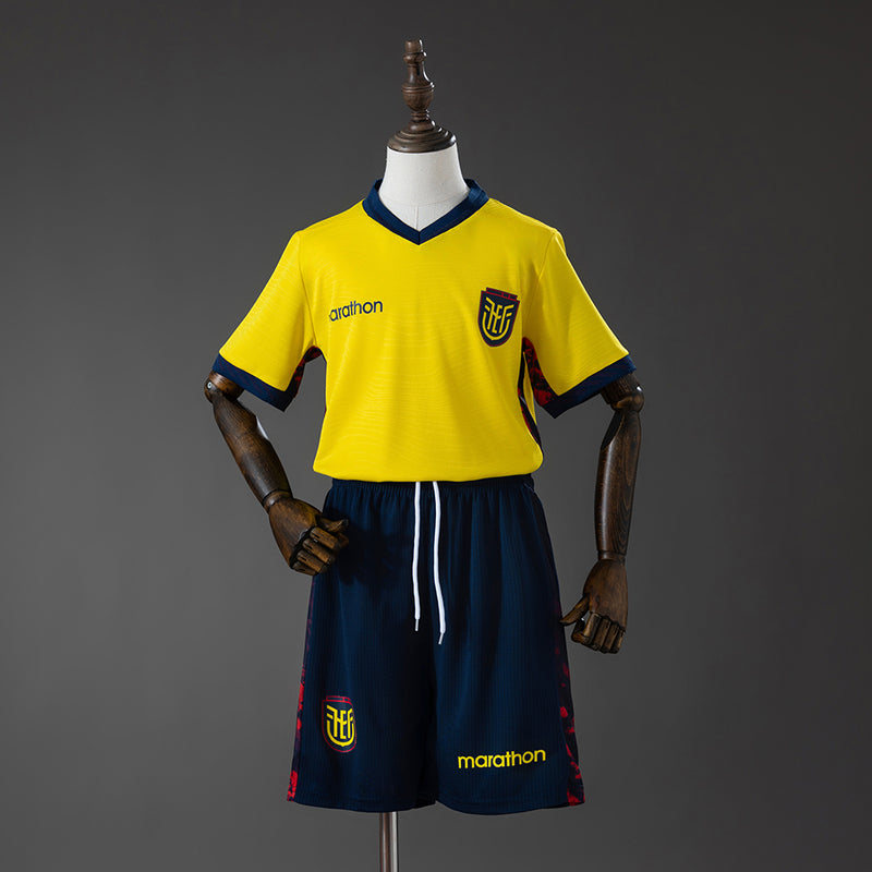 Kids Ecuador Home Jersey 2026 World Cup Football Kit Soccer Shirt
