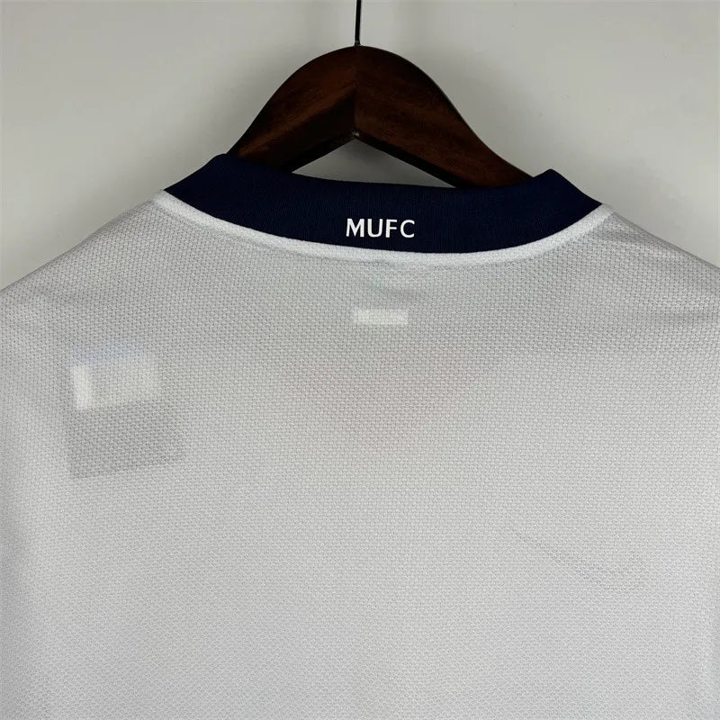 Retro Manchester United Jersey 2007/08 Away Long Sleeve Football Kit Soccer Shirt