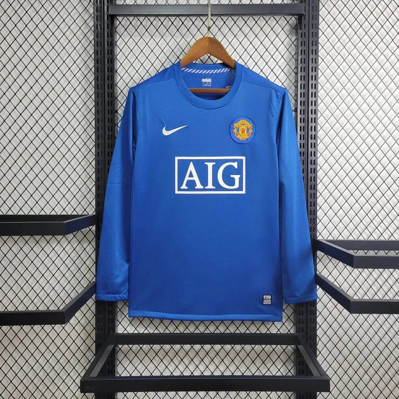 Retro Manchester United Third Kit 08/09 Football Jersey Long Sleeves