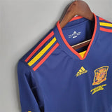 Spain Jersey Away kit 2010 Retro Long Sleeves Football Team Soccer - PalmSportss