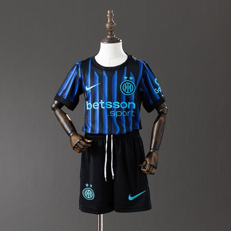 Kids Inter Milan Jersey 25/26 Home Football Kit