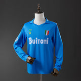 Napoli Jersey 1987-88 Home Retro Football Kit Long Sleeves