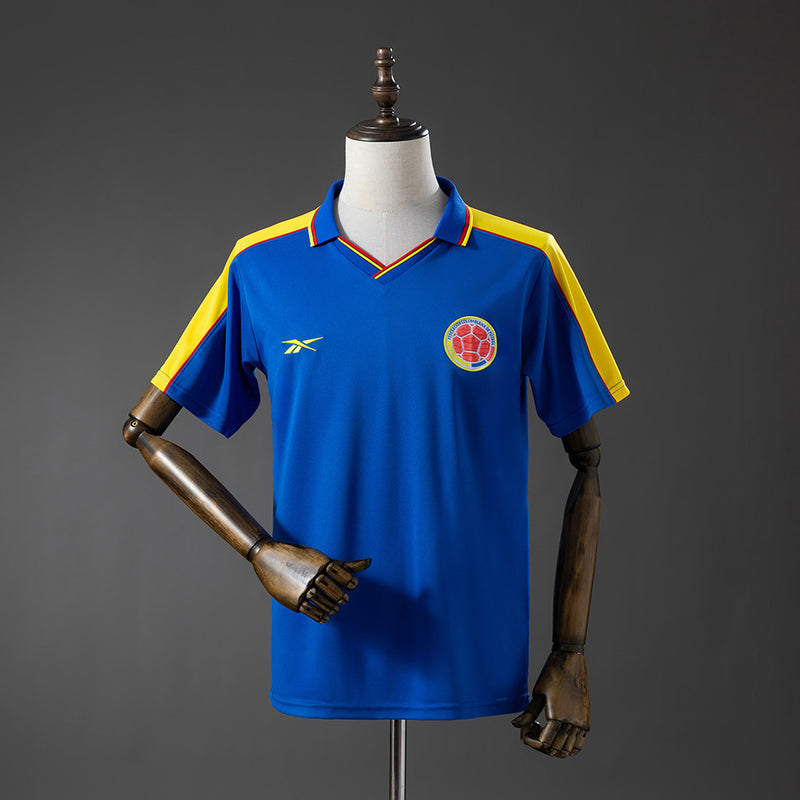 Colombia Away Jersey 1998 Retro Football Kit Soccer Shirt