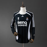 Real Madrid Jersey 2006/07 Third Retro Football Kit Long Sleeves