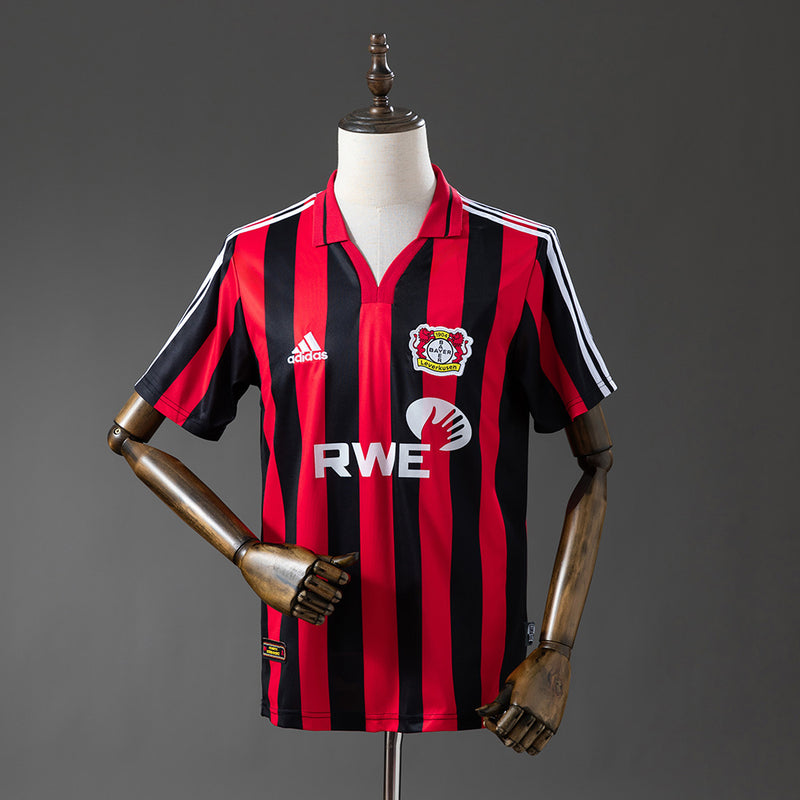 Bayer 04 Leverkusen Jersey 2001-02 Home Retro Football Kit