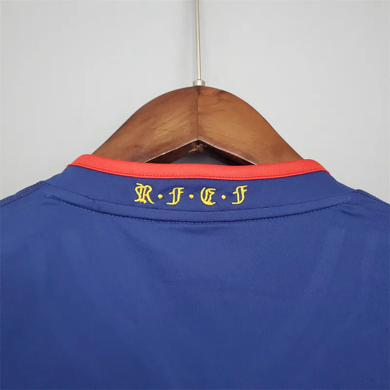 Spain Jersey Away kit 2010 Retro Long Sleeves Football Team Soccer